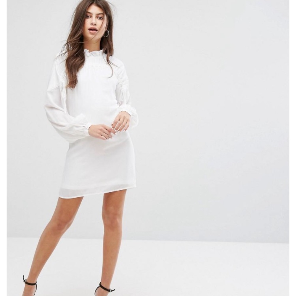 NWT ASOS white mini dress sz 2